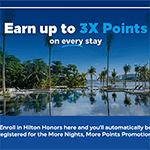 Hilton 2022 Q2 Points Rewards Program: More Nights, More Points.