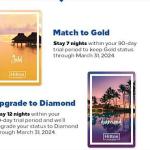 2022 Hilton Status Match: 7 Nights For Gold, 12 Nights For Diamond